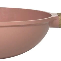 Woks|Sauteuses Anti-Adhérentes<COOKUT L'Incroyable Wok Rose Guimauve,