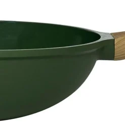 Woks|Sauteuses Anti-Adhérentes<COOKUT L'Incroyable Wok Vert Fougère,
