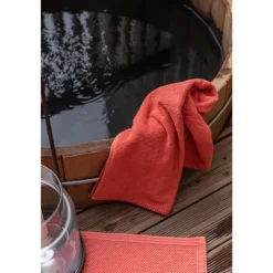 Serviettes|Draps De Douche<VIVARAISE Linge de toilette Bora Corail,