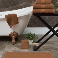 Serviettes|Draps De Douche<SENSEI Linge de toilette Brique Luxury,