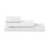 Serviettes|Draps De Bain<HAOMY TEXTILE Linge de toilette Timor Blanc, Haomy