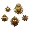 Décorations Murales<EMDE Lot de 5 Aimants Ex-votos Dorés, Emdé
