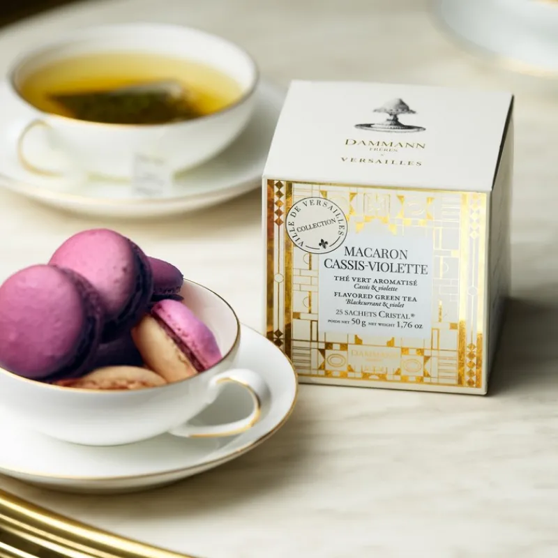 Les Thés Et Tisanes<DAMMANN FRERES Macaron Cassis-violette en sachets, Dammann Frères