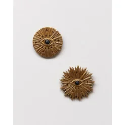 Décorations Murales<Chehoma Médaillon mural mauvais oeil Halo doré,