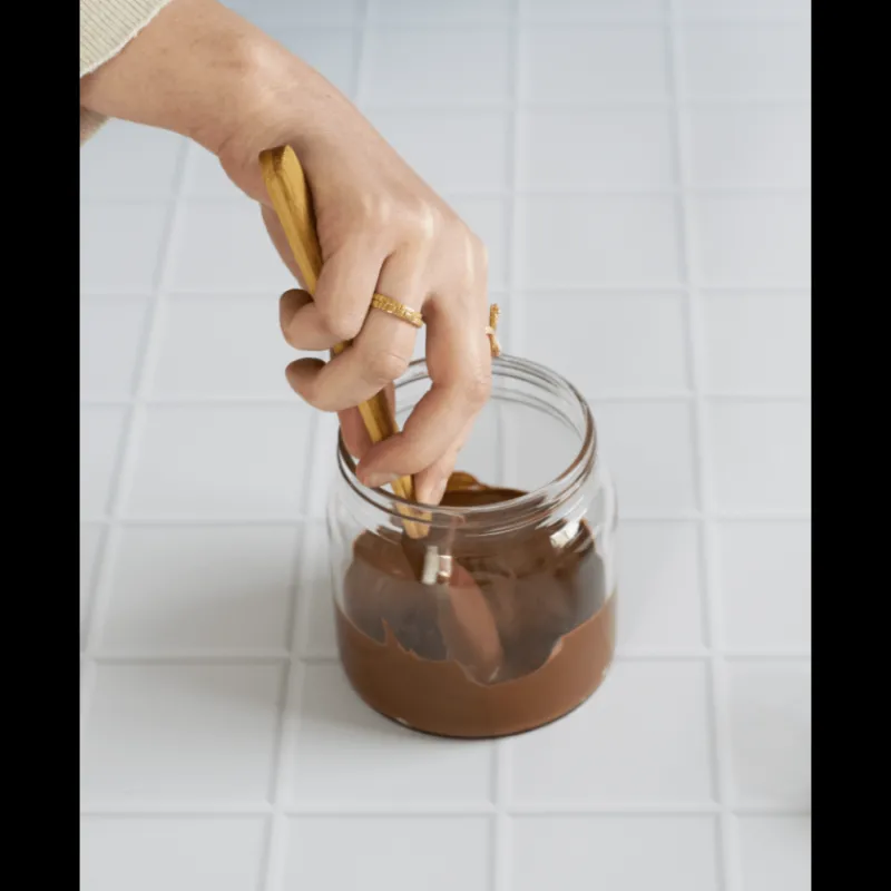 Ustensiles En Nylon Ou Silicone<PEBBLY Mini spatule Chocolat en bambou et silicone,
