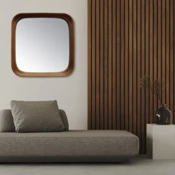 Miroirs Et Trumeaux<EMDE Miroir arrondi Bois Brun, Emdé