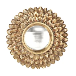 Décorations Murales|Miroirs Et Trumeaux<EMDE Miroir convexe pétales doré, Emdé