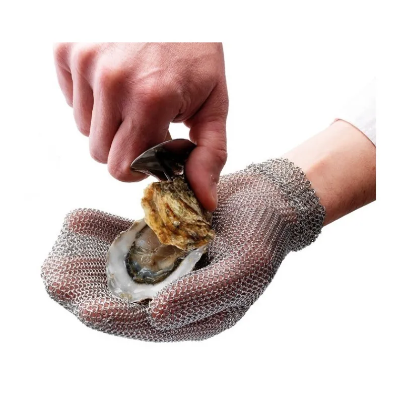 Ustensiles Pour Les Fruits De Mer<NOVAC Moufle en cotte de maille,