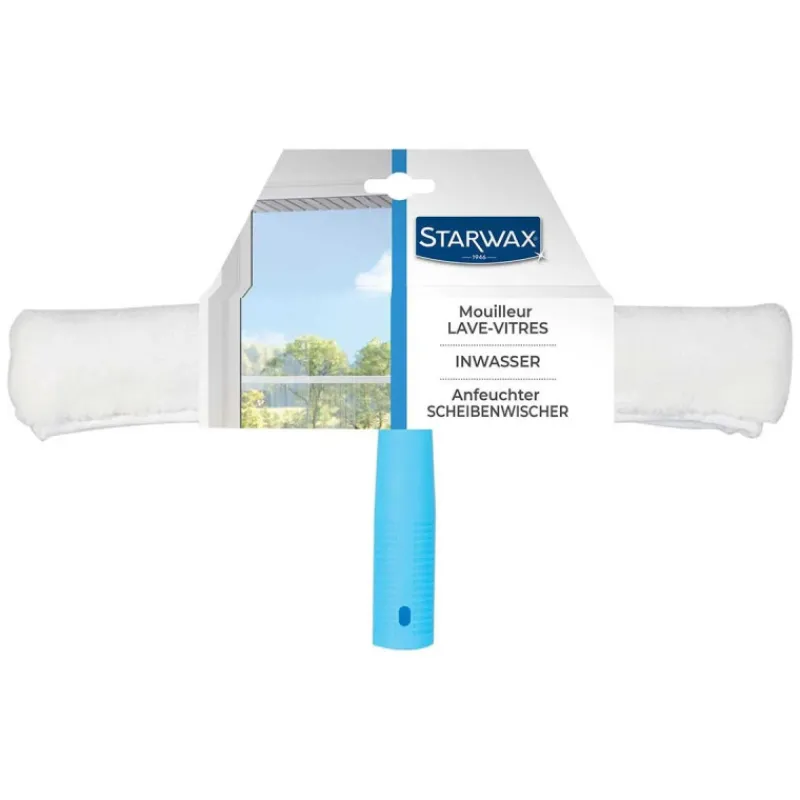 Brosserie<STARWAX Mouilleur avec housse microfibre pour vitres,