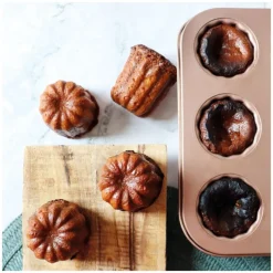 Moules Anti-Adhérent<ScrapCooking Moule à Cannelés en Acier Antiadhésif,