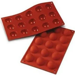 Moules À Pâtisserie|Moules Souples<SILIKOMART Moule 15 demi-sphères Ø 4cm,
