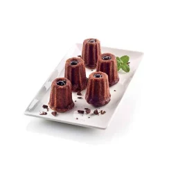 Moules Souples<SILIKOMART Moule Midi Cannelé silicone,