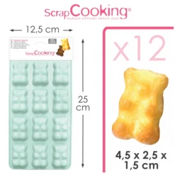 Moules Souples<ScrapCooking Moule silicone Ourson chocolats/bonbons,