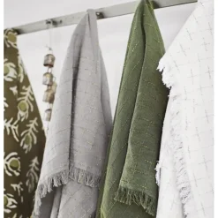 Nappes<Madam Stoltz Nappe à carreaux Lurex carrée,