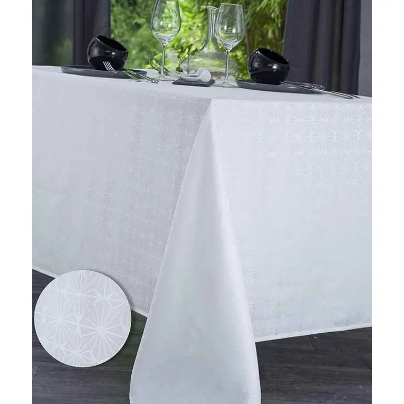 Nappes<Nydel Paris Nappe Damassé Uni Blanc Venezia,