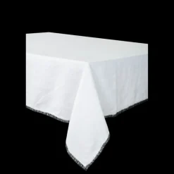 Nappes<HAOMY TEXTILE Nappe en Lin Luri Blanc, Haomy