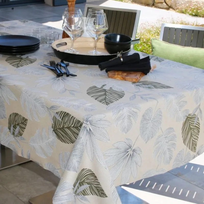 Nappes<Sud Etoffe Nappe enduite Bornéo Bronze,