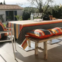 Nappes<Sud Etoffe Nappe enduite Cannes Flamingo,