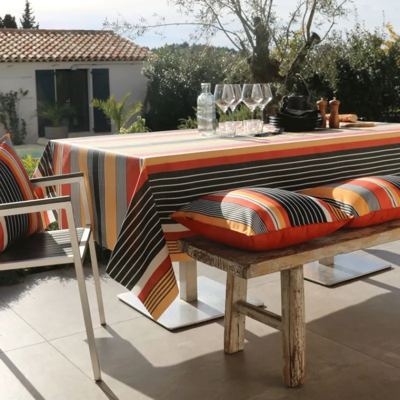 Nappes<Sud Etoffe Nappe enduite Cannes Flamingo,