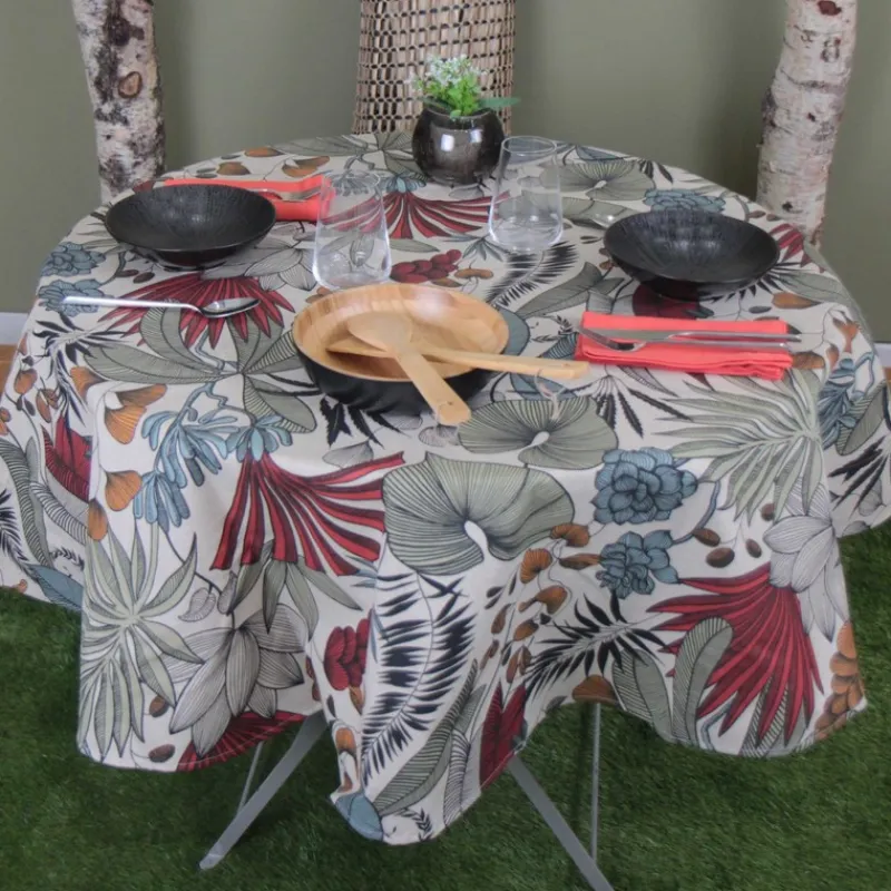 Nappes<Sud Etoffe Nappe enduite Citrouille Lombok,