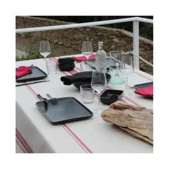 Nappes<Sud Etoffe Nappe Prunelle Rouge,