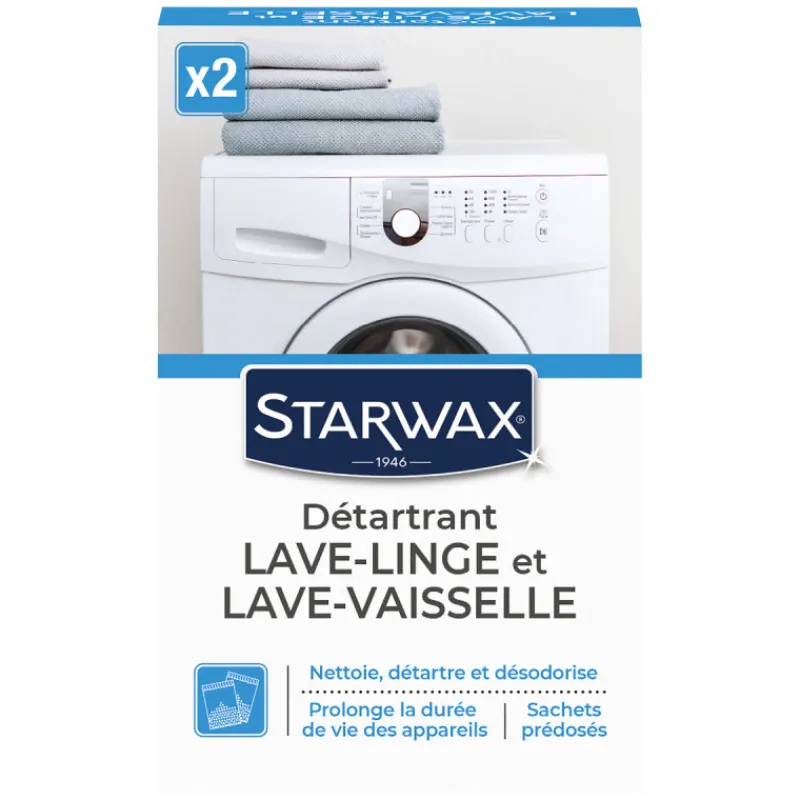 Cuisine<STARWAX Nettoyant détartrant lave linge et lave vaisselle