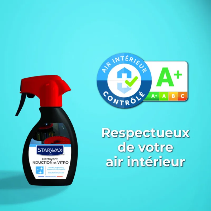 Cuisine<STARWAX Nettoyant quotidien pour vitrocéramique et induction,