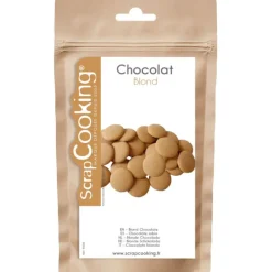 Le Chocolat|Les Macarons<ScrapCooking Palets de chocolat Blond 190g,
