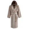 Peignoirs<SENSEI Peignoir à capuche uni Boxer Sable,