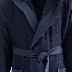 Peignoirs<SENSEI Peignoir à capuche uni Boxer Bleu Nuit,