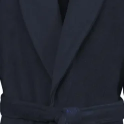 Peignoirs<SENSEI Peignoir mixte col châle Bleu Nuit Sensoft,