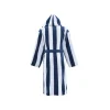 Peignoirs<SENSEI Peignoir mixte rayé velours Antigua Indigo,