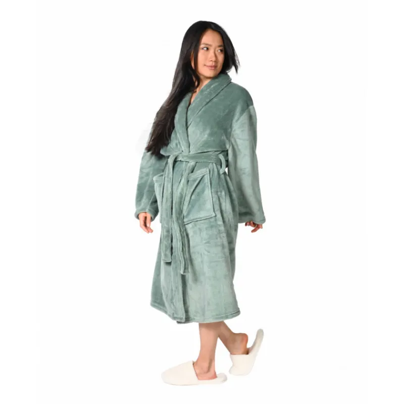 Peignoirs<SENSEI Peignoir polaire Komo Lichen,