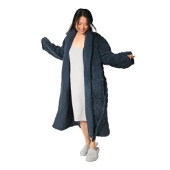 Peignoirs<SENSEI Peignoir polaire Warm Wool Bleu Nuit,