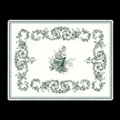 Les Plateaux<GIEN FRANCE Petit plateau acrylique Les Dépareillées Vert, Faïencerie de Gien