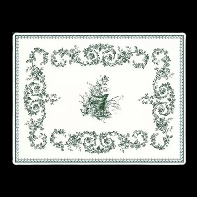 Les Plateaux<GIEN FRANCE Petit plateau acrylique Les Dépareillées Vert, Faïencerie de Gien