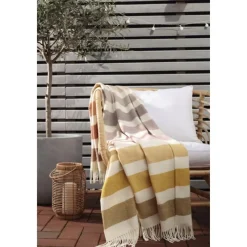 Plaids Et Couvre-Lits<Biederlack Plaid Streifen Terra 130 x 170 cm,