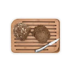 Planches En Bois<PEBBLY Planche à pain bambou 36 x 26,
