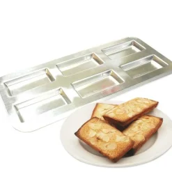 Moules À Pâtisserie<GOBEL Plaque à 6 Financiers en Fer Blanc,