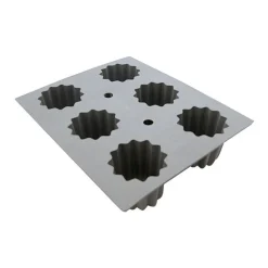 Moules Anti-Adhérent<DE BUYER Plaque 6 cannelés Elastomoule,