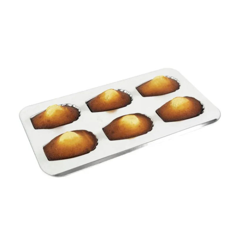 Moules À Pâtisserie<GOBEL Plaque 6 madeleines gourmandes en fer blanc,