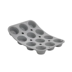 Moules Anti-Adhérent<DE BUYER Plaque 12 moules ronds Pomponnettes Elastomoule,