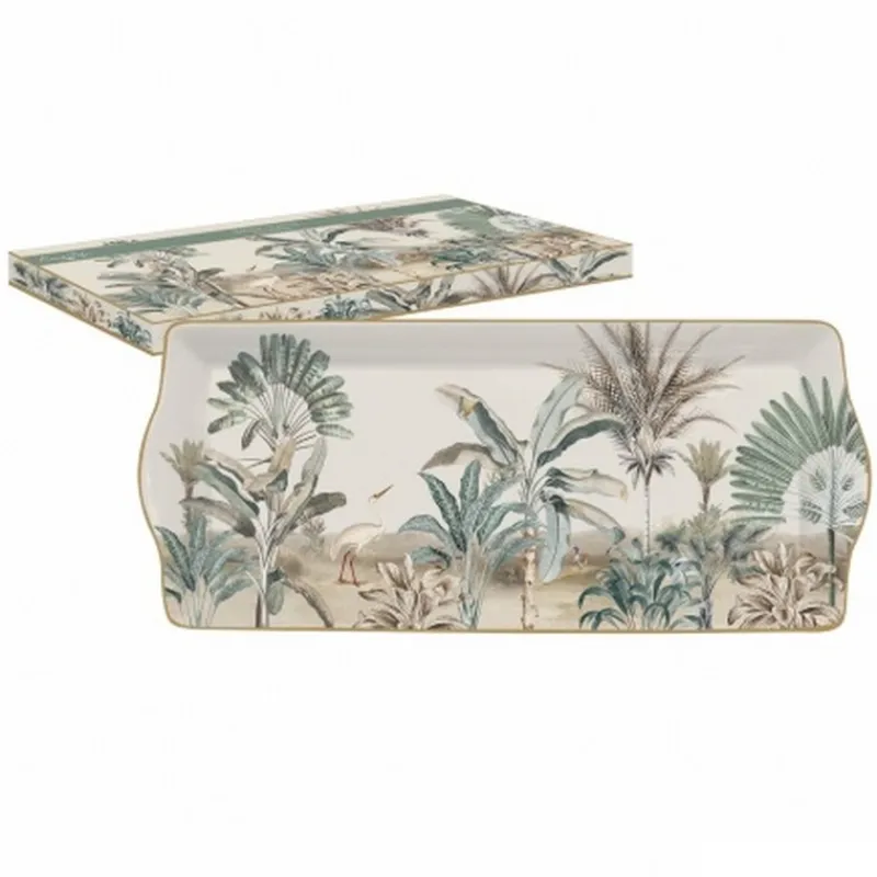 Les Plats De Service|Les Assiettes De Présentation<Easy life Plat à cake Nostalgic Heaven,