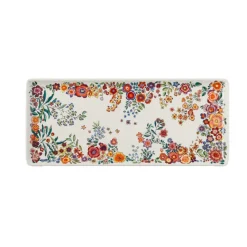 Les Plats De Service<GIEN FRANCE Plat à cake Poésie, Faïencerie de Gien