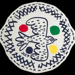 Les Plats De Service|Les Assiettes De Présentation<GIEN FRANCE Plat à gâteaux L'archipel Sentimal, Faïencerie de Gien