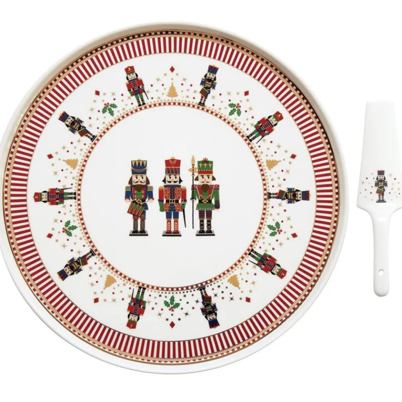 Les Plats De Service<Easy life Plat à tarte 32 cm avec pelle Nutcracker,
