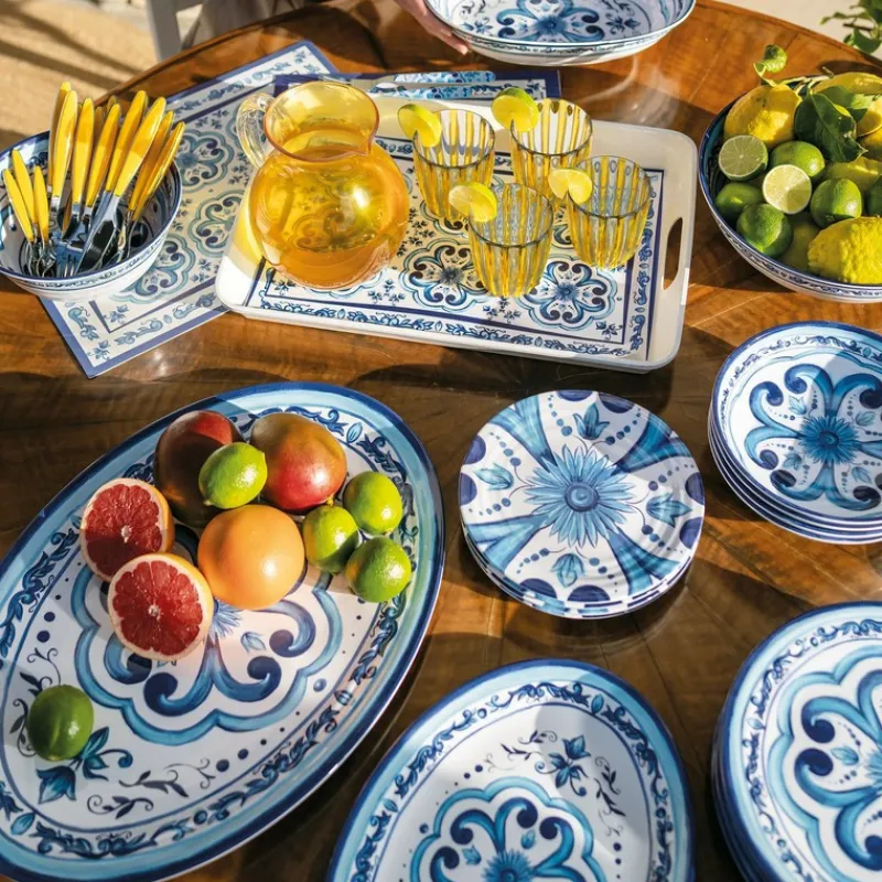 Les Plats De Service<GUZZINI Plat ovale Blues,