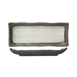 Les Plats De Service<Cosy & Trendy Plat rectangulaire en porcelaine 11 x 28 cm Stone,