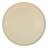 Les Plats De Service<Sema Design Plat rond en grès amande Sweet Leaves,
