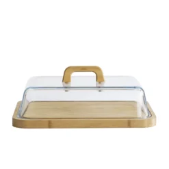 Les Plateaux À Fromage<PEBBLY Plateau à fromage avec cloche en verre,